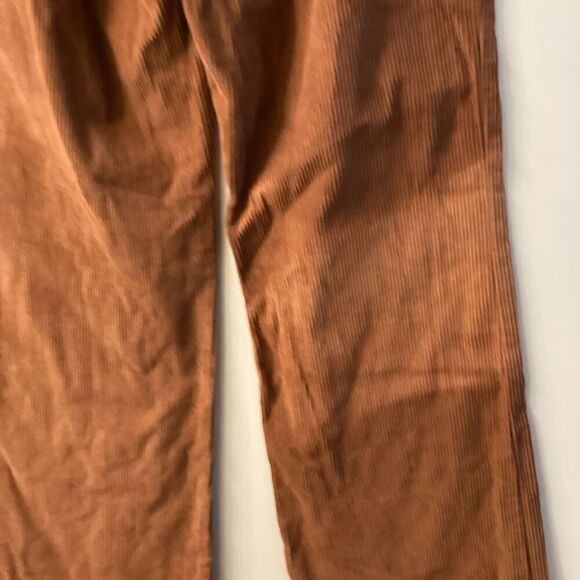 Reformation Mick High Rise Corduroy Wide Leg Pants Brown - Picture 11 of 13